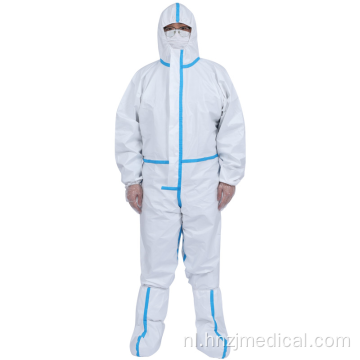 Witte medische beschermende kleding voor eenmalig gebruik